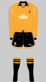 barnet 1994-95 printing company sponsor