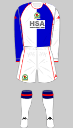 blackburn rovers 2003-04 european kit