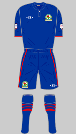 blackbunr rovers fc 2012-13 away kit