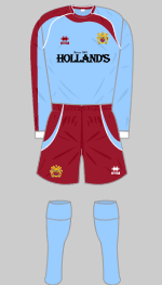 burnley 2008-09 change kit