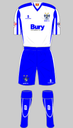 bury fc 2013-14 home kit