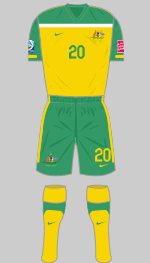 australia 2011 womens world cup 1st kit