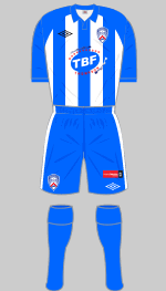 coleraine fc 2012-13 home kit