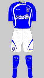 ipswich town 2009-10 home kit