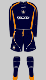 luton twon 2008 november away kit