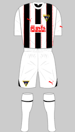 dunfermline athletic 2010-11 home kit