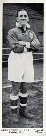 alexander sharp falkirk fc 1936-38