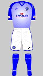 stranraer fc 2019-20 1st kit