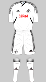 swansea city fc 2011-12 home kit