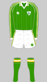 republic of ireland 1983 home kit