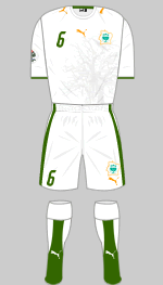 cote d'invoire 2006 word cup change kit